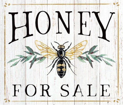 Honey for Sale Black Ornate Wood Framed Art Print with Double Matting by Tyndall, Elizabeth