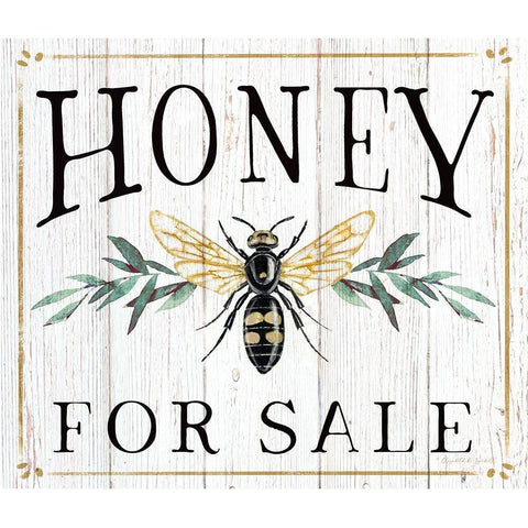 Honey for Sale Gold Ornate Wood Framed Art Print with Double Matting by Tyndall, Elizabeth