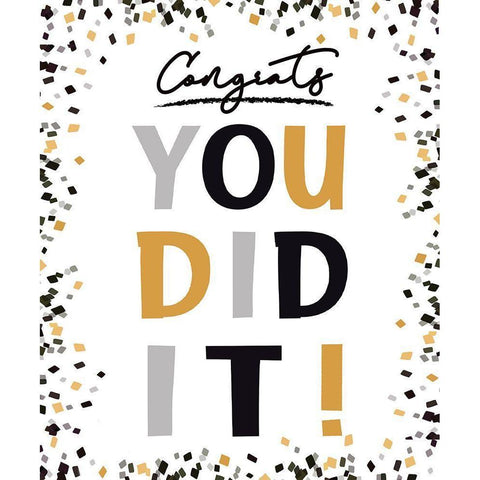 You Did It!  Black Modern Wood Framed Art Print by Tyndall, Elizabeth