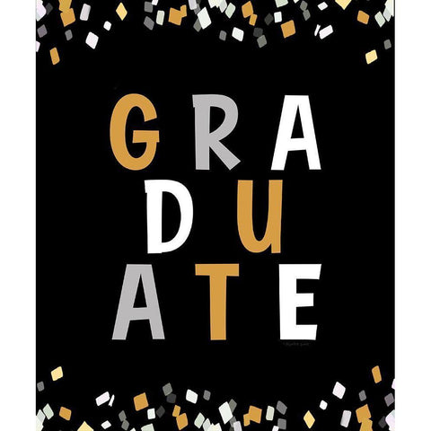 Graduate Black Modern Wood Framed Art Print by Tyndall, Elizabeth