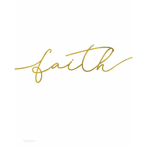 Faith White Modern Wood Framed Art Print by Tyndall, Elizabeth