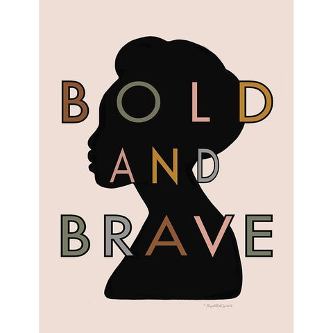 Bold and Brave Gold Ornate Wood Framed Art Print with Double Matting by Tyndall, Elizabeth