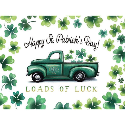 Lucky Truck Black Modern Wood Framed Art Print by Tyndall, Elizabeth