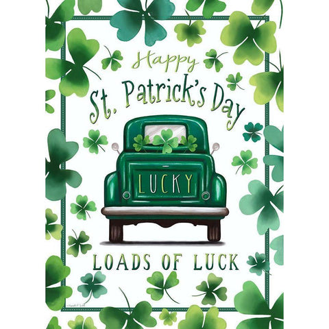 Loads of Luck Black Modern Wood Framed Art Print with Double Matting by Tyndall, Elizabeth