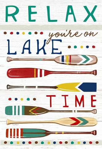 Youre on Lake Time Black Modern Wood Framed Art Print by Tyndall, Elizabeth