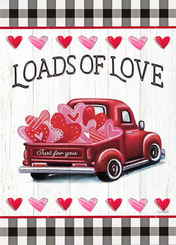 Loads of Love Black Ornate Wood Framed Art Print with Double Matting by Tyndall, Elizabeth