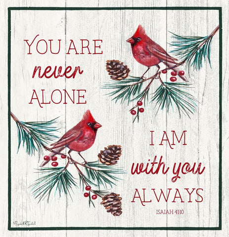With You Always White Modern Wood Framed Art Print with Double Matting by Tyndall, Elizabeth