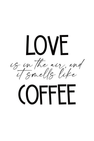 Love in the Air White Modern Wood Framed Art Print with Double Matting by JJ Design House