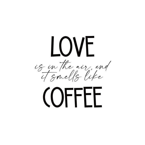 Love in the Air White Modern Wood Framed Art Print by JJ Design House