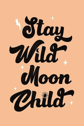 Stay Wild White Modern Wood Framed Art Print with Double Matting by JJ Design House