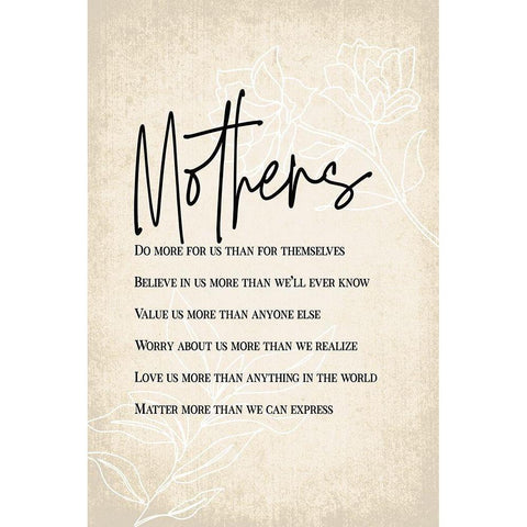 Mothers Are... Gold Ornate Wood Framed Art Print with Double Matting by JJ Design House