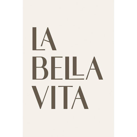 La Bella Vita Gold Ornate Wood Framed Art Print with Double Matting by JJ Design House