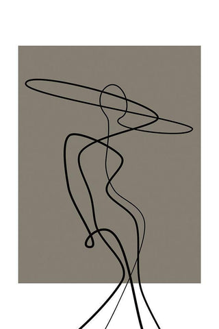 Femme Fashion White Modern Wood Framed Art Print with Double Matting by JJ Design House