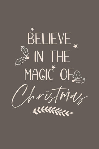 Magic of Christmas Black Ornate Wood Framed Art Print with Double Matting by JJ Design House