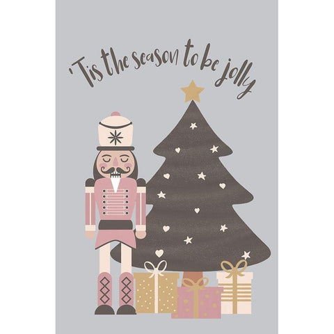 Tis the Season White Modern Wood Framed Art Print by JJ Design House