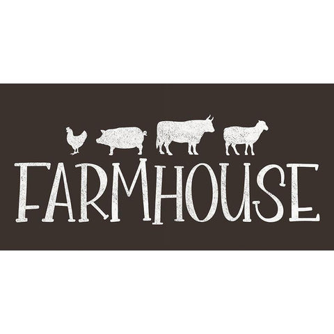 Farmhouse-ish Black Modern Wood Framed Art Print by JJ Design House