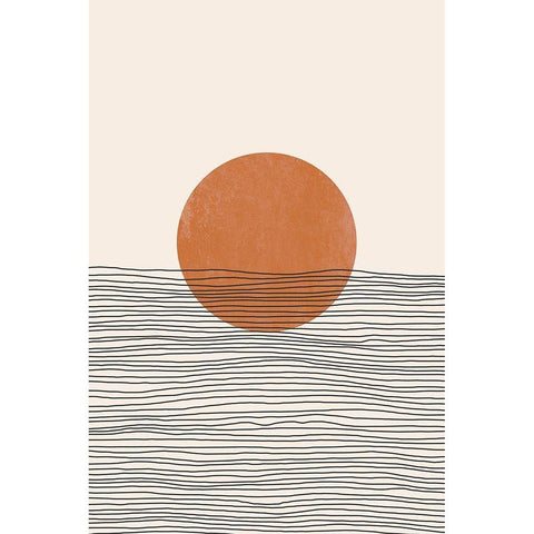 Midcentury Mod II Black Modern Wood Framed Art Print by JJ Design House