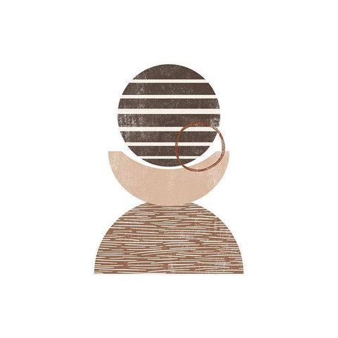 Mod Century White Modern Wood Framed Art Print by JJ Design House