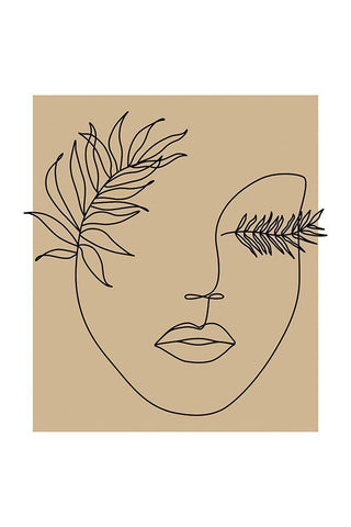 Face Plant II White Modern Wood Framed Art Print with Double Matting by JJ Design House