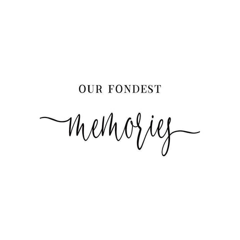 Fondest Memories Black Modern Wood Framed Art Print with Double Matting by JJ Design House