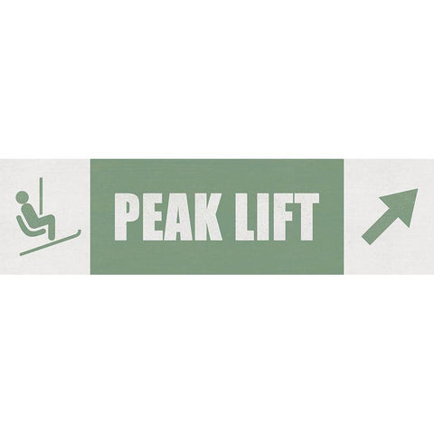 Peak Lift White Modern Wood Framed Art Print by JJ Design House