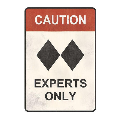 Experts Only White Modern Wood Framed Art Print by JJ Design House