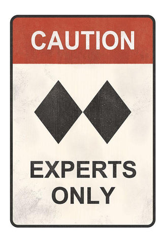 Experts Only White Modern Wood Framed Art Print with Double Matting by JJ Design House