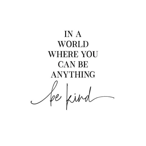 Be Kind Gold Ornate Wood Framed Art Print with Double Matting by JJ Design House