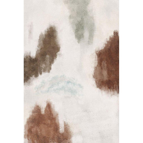 Neutral Warm Abstract Black Modern Wood Framed Art Print by JJ Design House