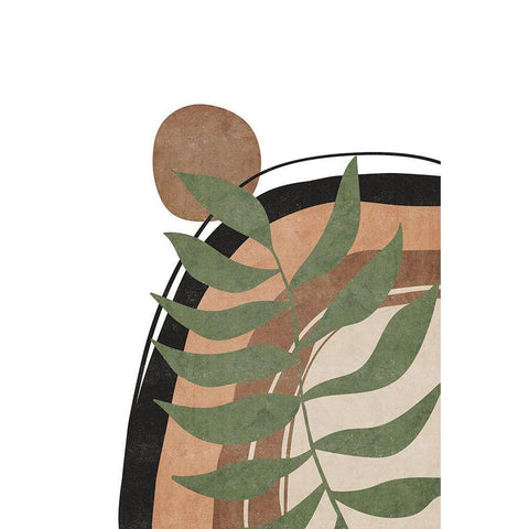 Abstract Rainbow Black Modern Wood Framed Art Print by JJ Design