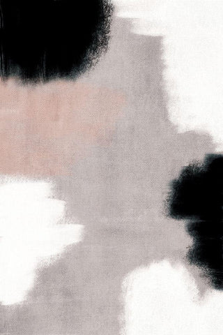 Abstract Neutral I White Modern Wood Framed Art Print with Double Matting by JJ Design