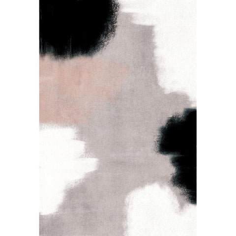 Abstract Neutral I Gold Ornate Wood Framed Art Print with Double Matting by JJ Design