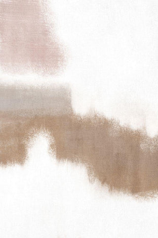 Abstract Neutral III Black Ornate Wood Framed Art Print with Double Matting by JJ Design