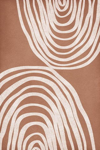 Abstract Arches White Modern Wood Framed Art Print with Double Matting by JJ Design