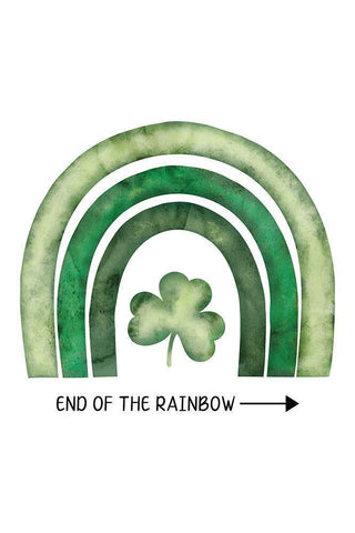 End of the Rainbow Black Ornate Wood Framed Art Print with Double Matting by JJ Design