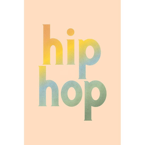 Hip Hop Black Modern Wood Framed Art Print with Double Matting by JJ Design
