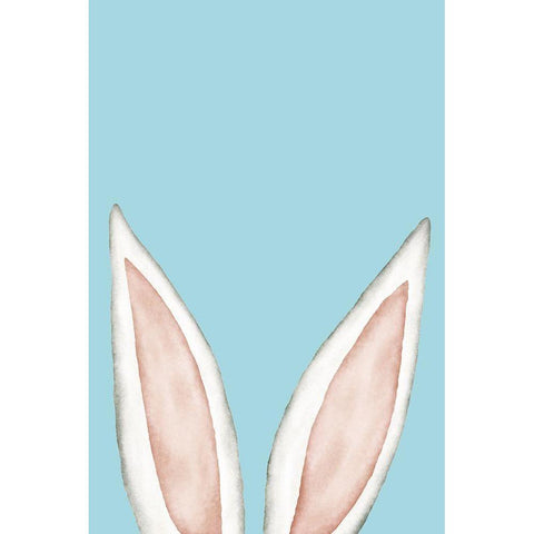 Bunny Ears Gold Ornate Wood Framed Art Print with Double Matting by JJ Design