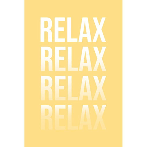 Relax White Modern Wood Framed Art Print by JJ Design