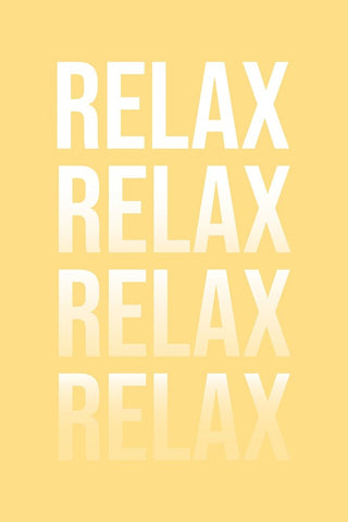 Relax Black Ornate Wood Framed Art Print with Double Matting by JJ Design