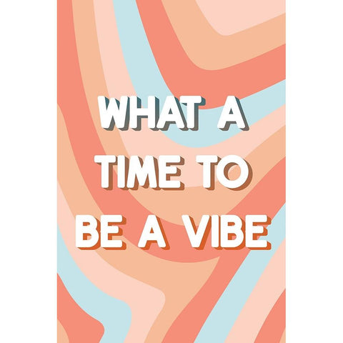Be a Vibe Gold Ornate Wood Framed Art Print with Double Matting by JJ Design