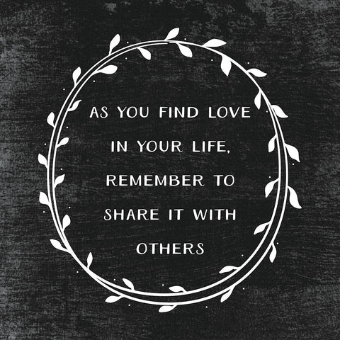 As You Find Love White Modern Wood Framed Art Print with Double Matting by JJ Design