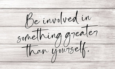 Something Greater White Modern Wood Framed Art Print with Double Matting by JJ Design