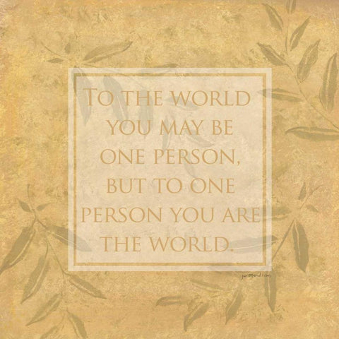 To the World Black Ornate Wood Framed Art Print with Double Matting by Moulton, Jo