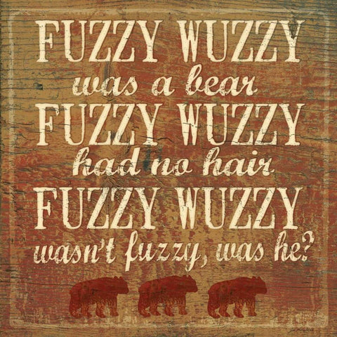 Fuzzy Wuzzy Gold Ornate Wood Framed Art Print with Double Matting by Moulton, Jo