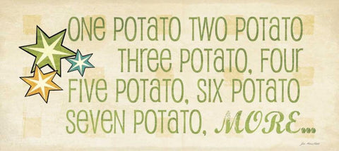 One Potato Black Ornate Wood Framed Art Print with Double Matting by Moulton, Jo