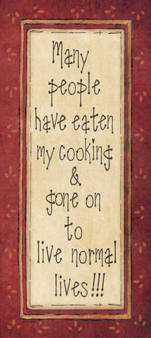My Cooking Black Ornate Wood Framed Art Print with Double Matting by Moulton, Jo