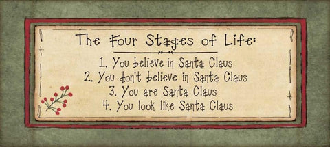 Stages of Life Black Ornate Wood Framed Art Print with Double Matting by Moulton, Jo