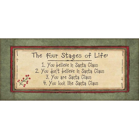 Stages of Life Black Modern Wood Framed Art Print with Double Matting by Moulton, Jo