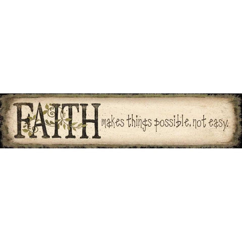 Faith Black Modern Wood Framed Art Print with Double Matting by Moulton, Jo