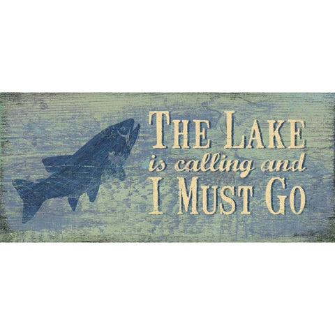 The Lake Black Modern Wood Framed Art Print by Moulton, Jo